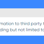 Disclose Information with third parties clause in Bailey Nelson's Privacy Policy on a white background