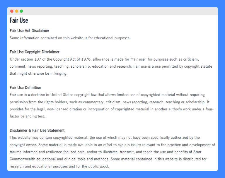 Fair Use Disclaimer Template & Examples [Free Download]