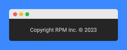 Copyright RPM Inc © 2023