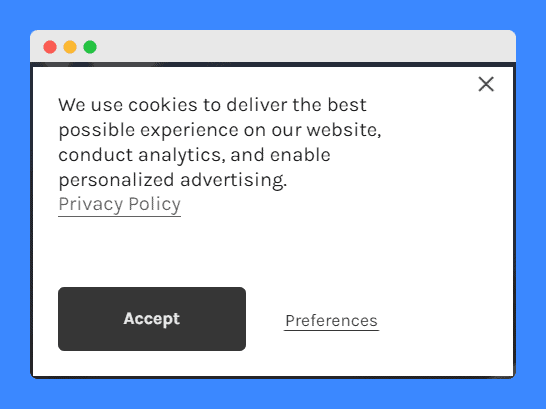 Cookie consent pop-up on Carhartt website on a white background.