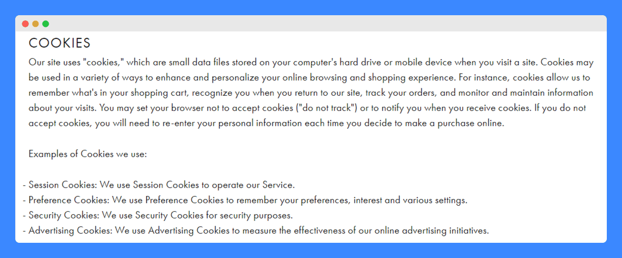 Free Cookie Policy Template and Examples [PDF+DOC]