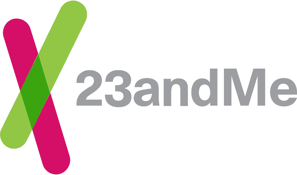 23andMe's logo on a white background.