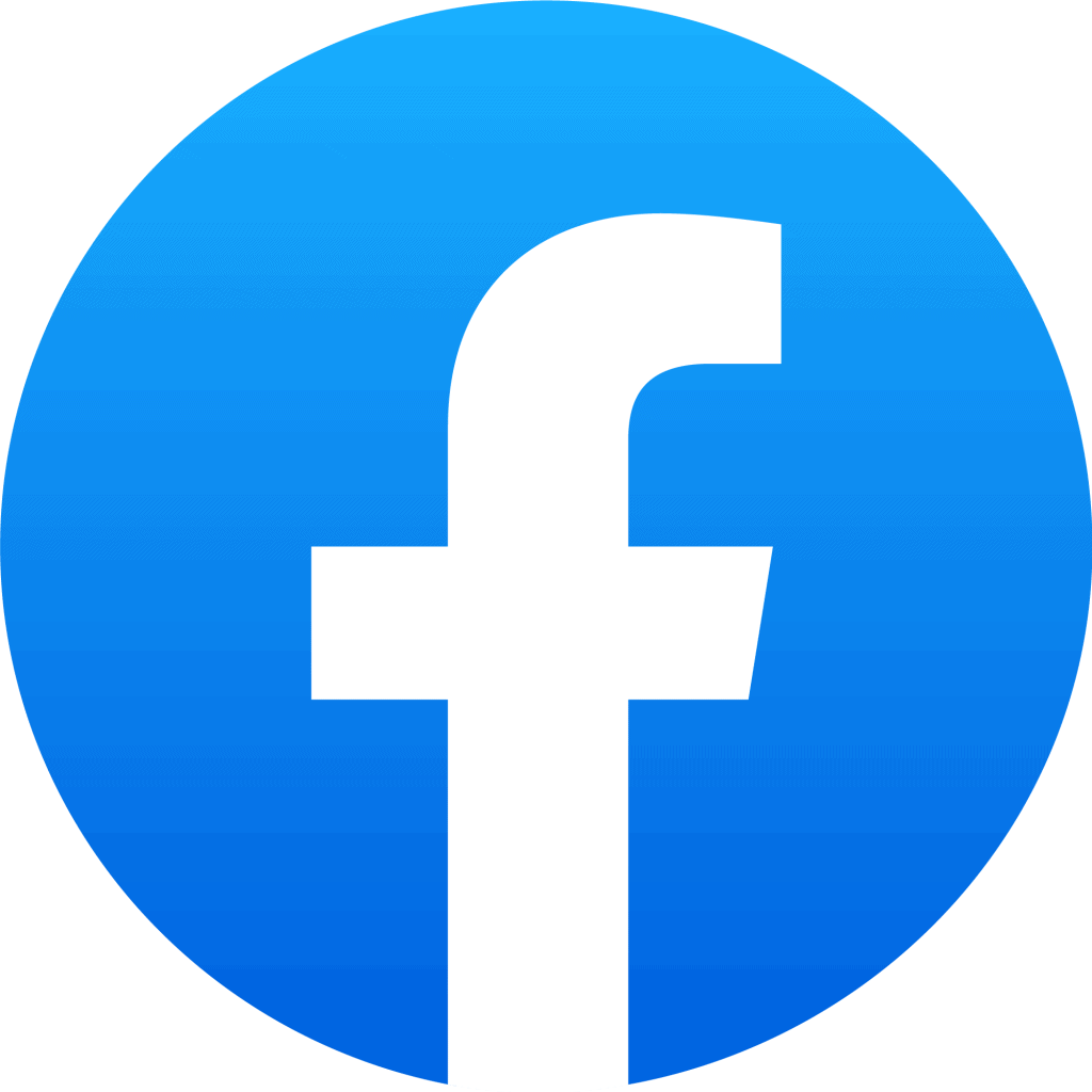 Facebook's logo on a white background.