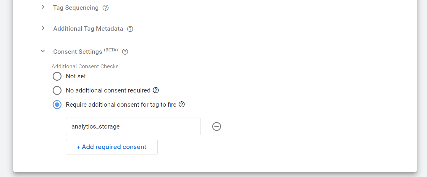 Custom GTM tag consent checks