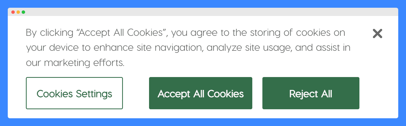 ColourPop's cookie warning on a white background.