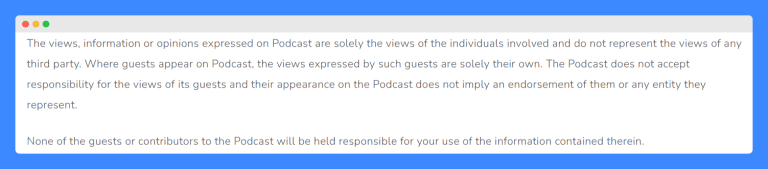 Disclair Views Expressed Disclaimer: Free Template & Examples