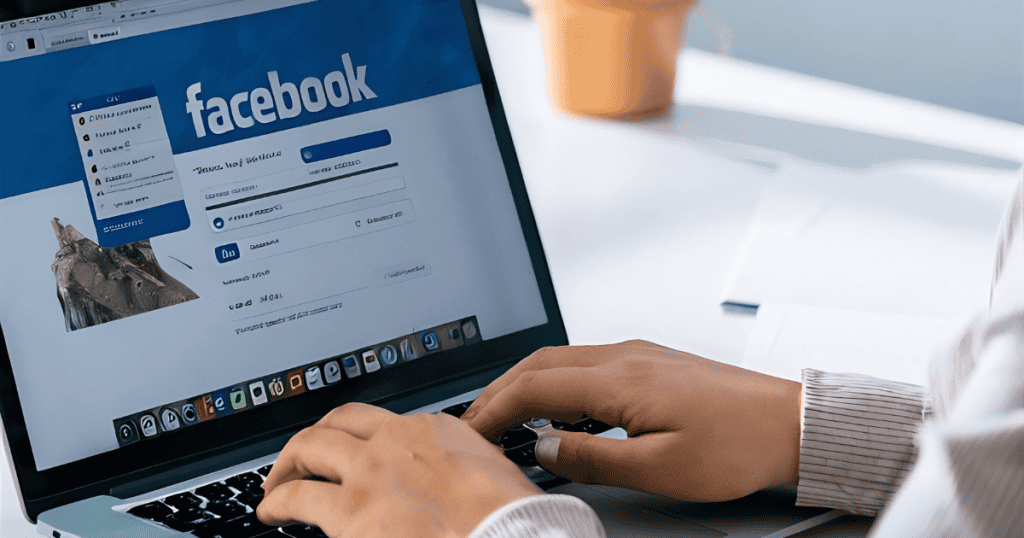 Close-up of hands typing on a laptop positioned on a clean white desk, capturing the singular focus of a user preparing a specific digital update.