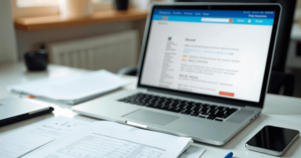 A clean workspace features a laptop and organized paperwork, ready for the immediate transition from theoretical concepts to practical execution.